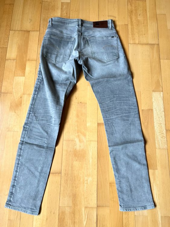 G-Star Jeans '3301 Straight Tapered' Hellgrau 32/36 3