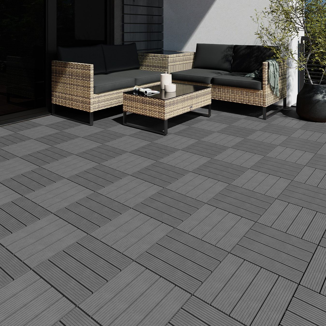 Bodenbeläge: Terrassenfliesen Tegulas grau 22er Set – Neu (gemäss Beschreibung) aus Murten von Roland.Kemmer.AG 2
