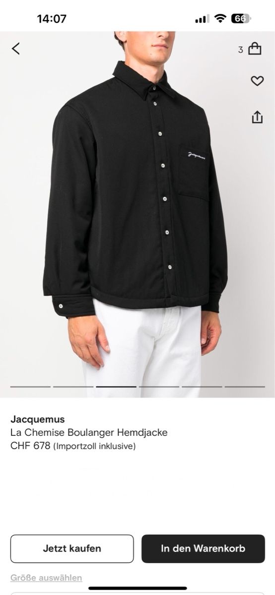 Jacquemus Jacken: JACQUEMUS Hemdjacke in Grösse L – Gebraucht aus Langenthal von iamzeko 4