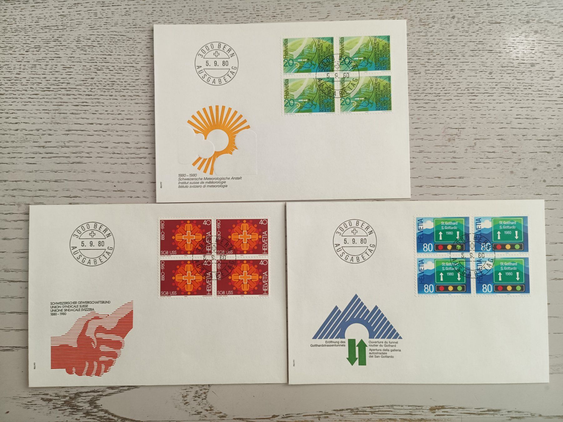 Tous les timbres: 1980 FDC Werbemarken Viererblocks – D'occasion à Dübendorf par goeggi79