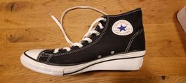 Schwarze Converse All Star High Wedges Grösse 41. Neuwertig