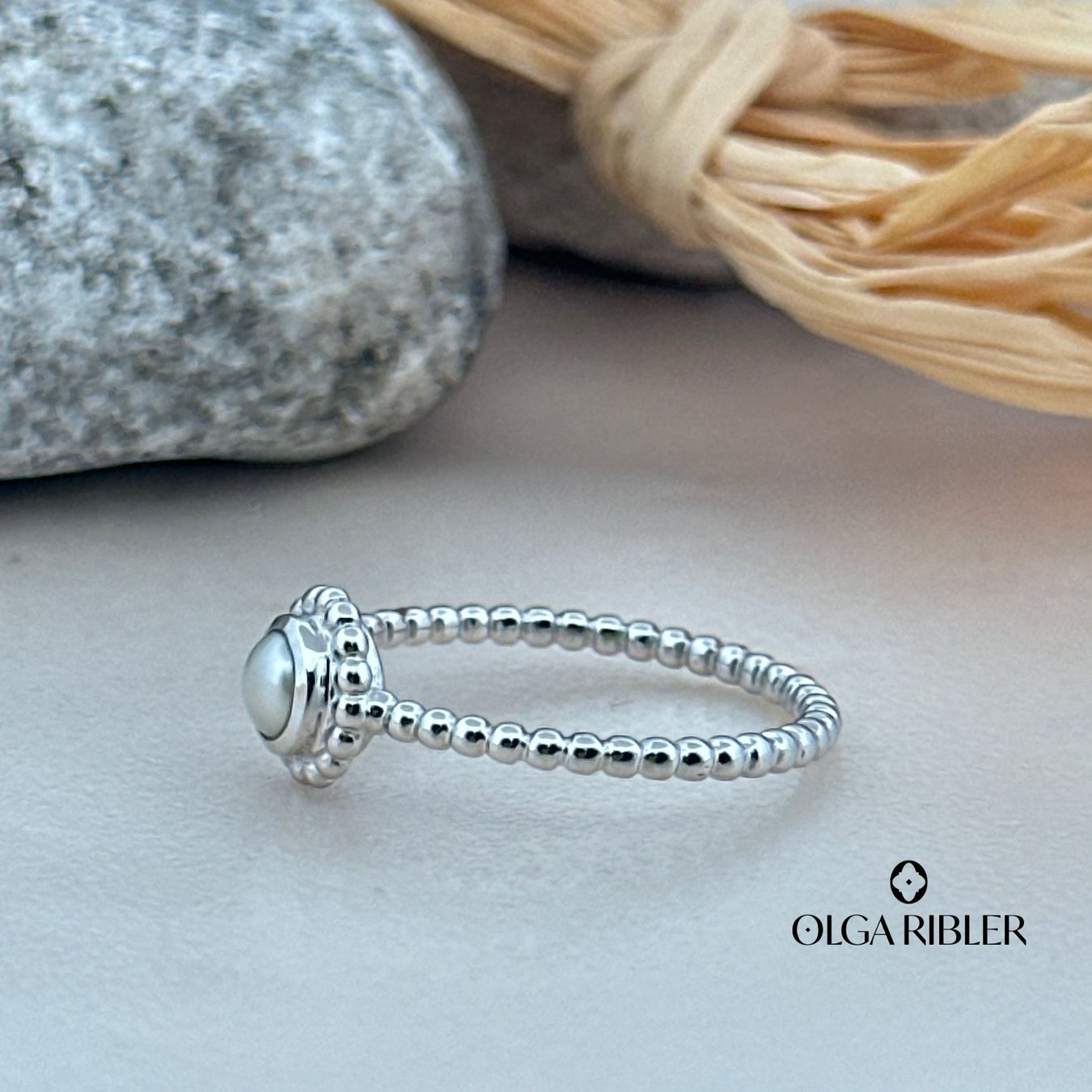 Olga Ribler Ringe: Bubble-Ring mit Süsswasserperle – Sterling Silber 925 Gr 54 – Neu (gemäss Beschreibung) aus Luzern von byolgaribleroutlet 3