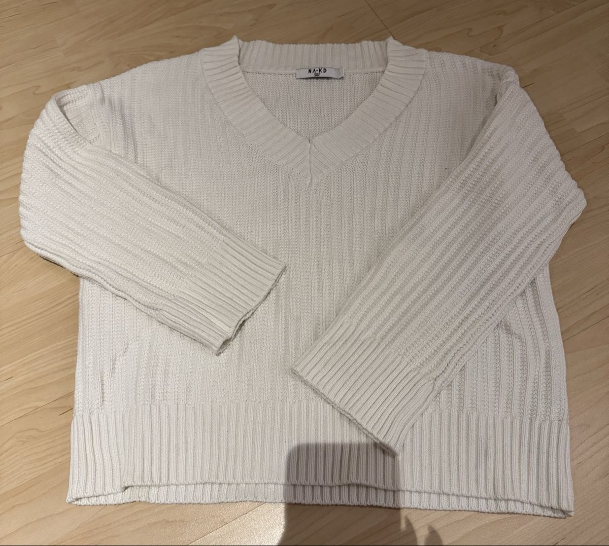 Na-kd Maglioni & Felpe: NA-KD Strickpullover in Weiss, Grösse S – Nuovo (secondo la descrizione) da Tuggen venduto da jess_gls06