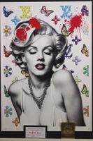 Death NYC "Pop Art Druck" Handsigniert, Marilyn Monroe