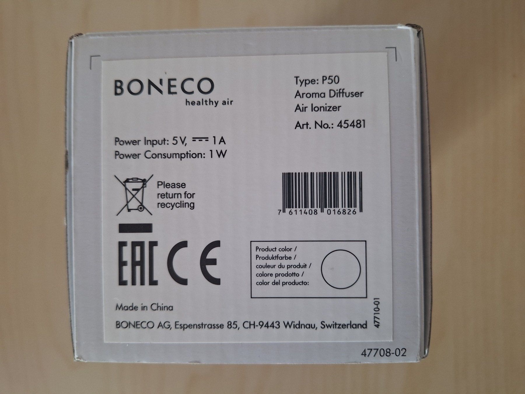 Duftöldiffusoren: Aroma Diffuser Boneco P50 Neu & OVP – Neu und originalverpackt aus Worb von geo_zbd8 4