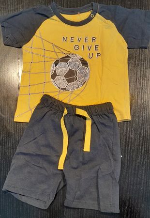 Pyjama Gelb/Blau 2-3 Jahre Golf