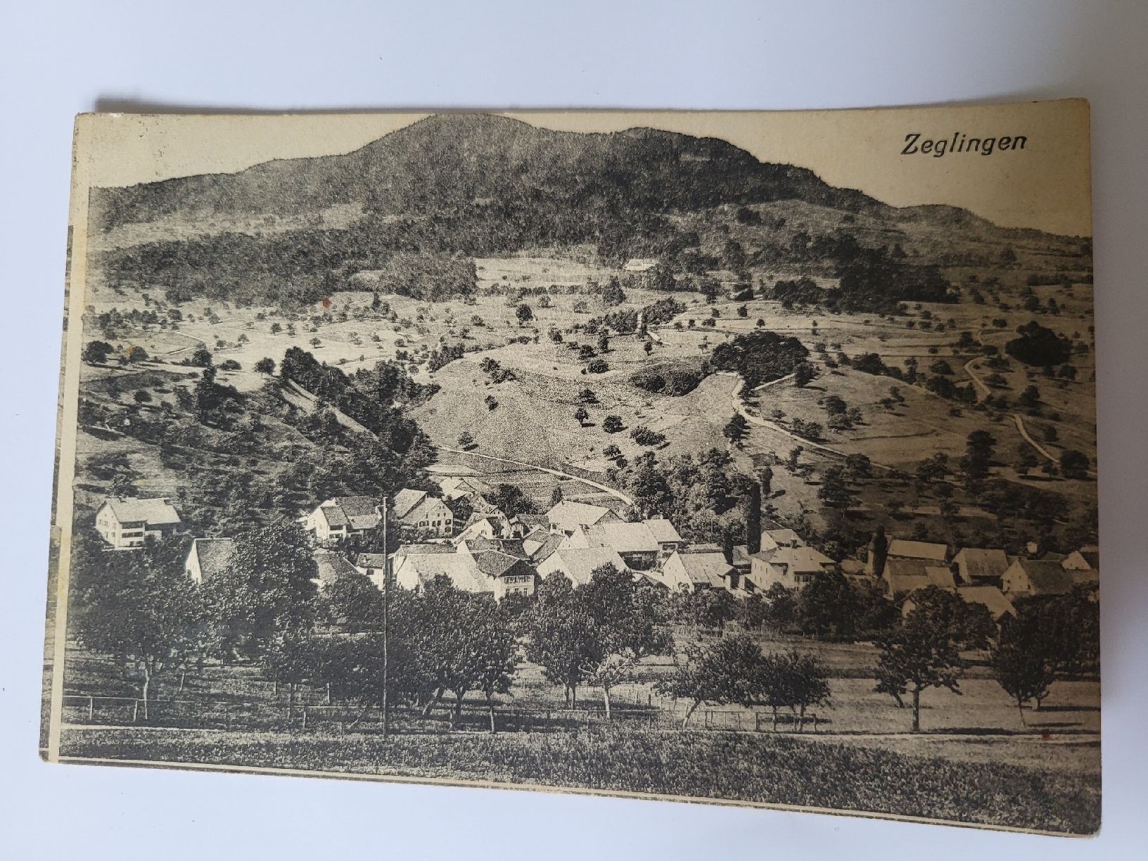 Cartoline postali: Alte Ansichtskarte Zeglingen - mit Berg & Dorf - R4 – Usato da nunningen venduto da mic_88k2