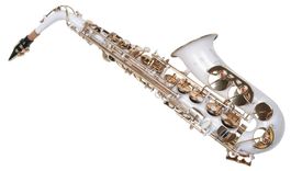 Karl Glaser Alt Saxophon, weiß/gold, mit Koffer, NEU