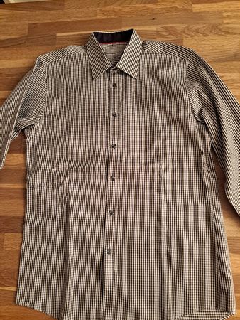 Maddison Hemd slimfit Grösse M 39/40 schwarz/weiss kariert