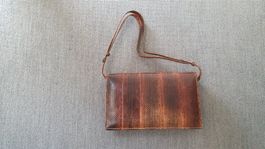Vintage Umhängetasche / Clutch / echtes Schlangenleder
