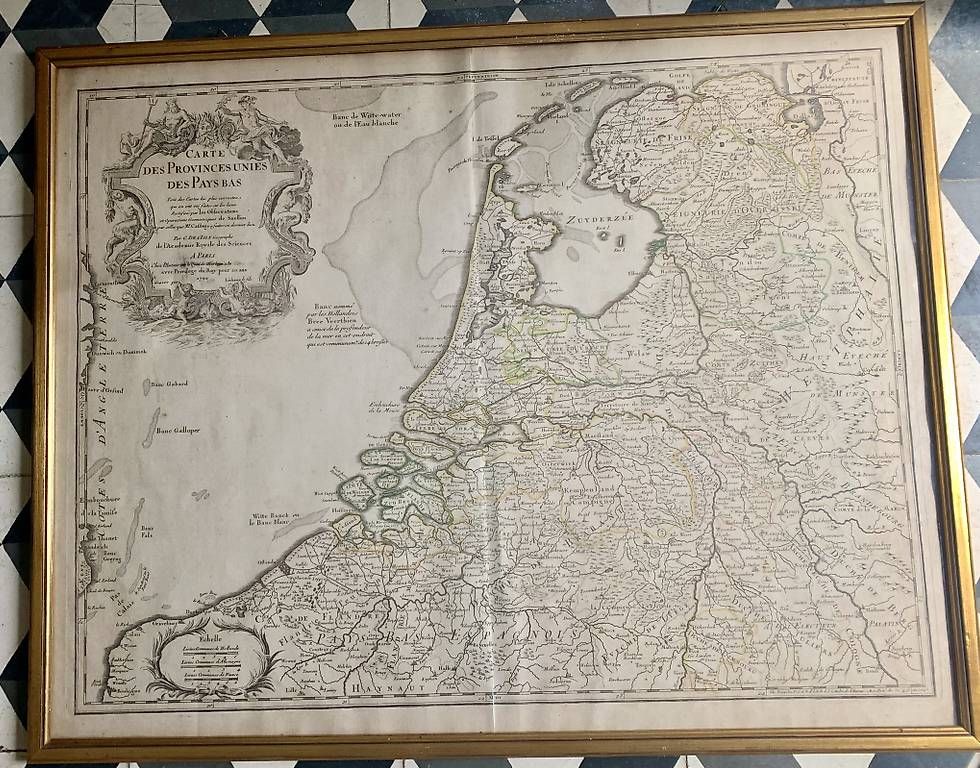 Cartine & Atlanti: Carte ancienne Pays-Bas (1702) – Usato da Montreux venduto da Barber_Swiss_Vintage 1