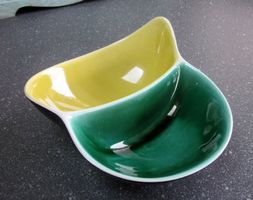 Mid Century 2-teilige Aperoschale, Snackschale, Anbietschale