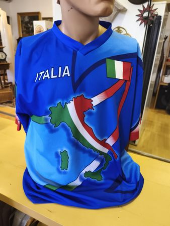 Italien T-Shirt Rook / Fan-Shirt mit Italien-Karte Gr L(A11)