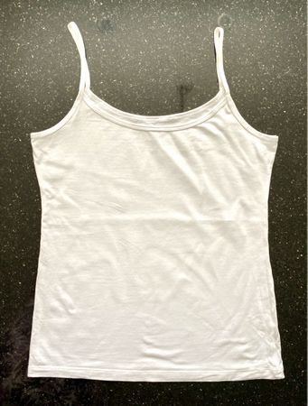 Weisses Spaghettiträger Top Gr. M/L