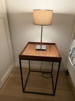 2er Set Nachttisch / 2x Nightstand with detachable wood tray