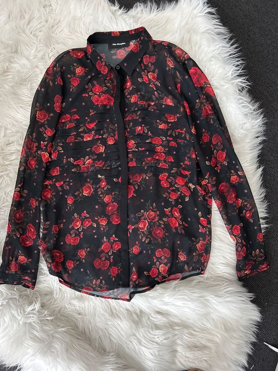 Haut The Kooples Noir Velours Et Cuir - Taille M - Sans Manches, Découpes - Occasion En Excellent état
