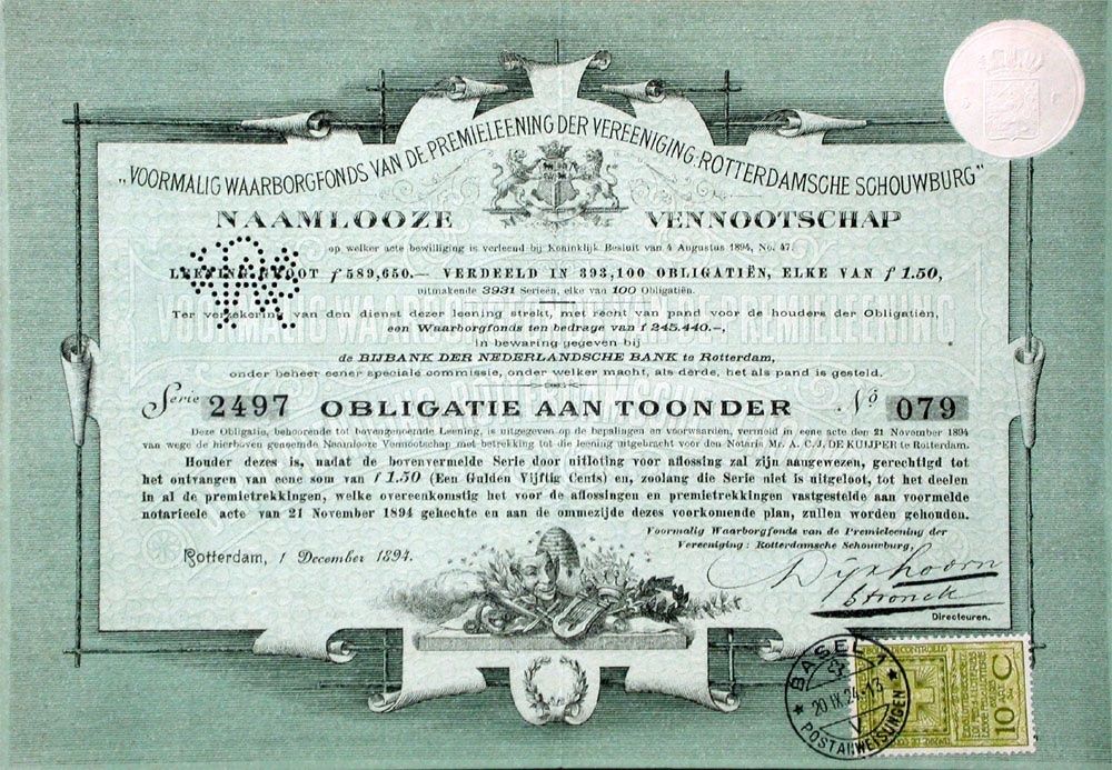 Documenti: Rotterdamsche Schouwburg, Rotterdam - 1894 – Usato da Solothurn venduto da Sgasche