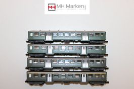 Lot 4x Arnold 3715+6+7+8 Lot Leichtstahlwagen SBB CFF FFS N