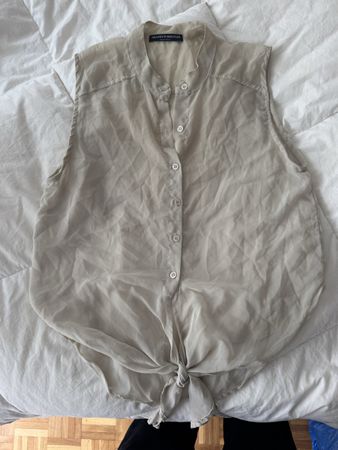 Chemise sans manches Brandy Melville beige taille unique