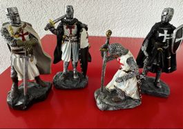 4er Set Ritterfiguren, detailreich, neuwertig, Top Deko!