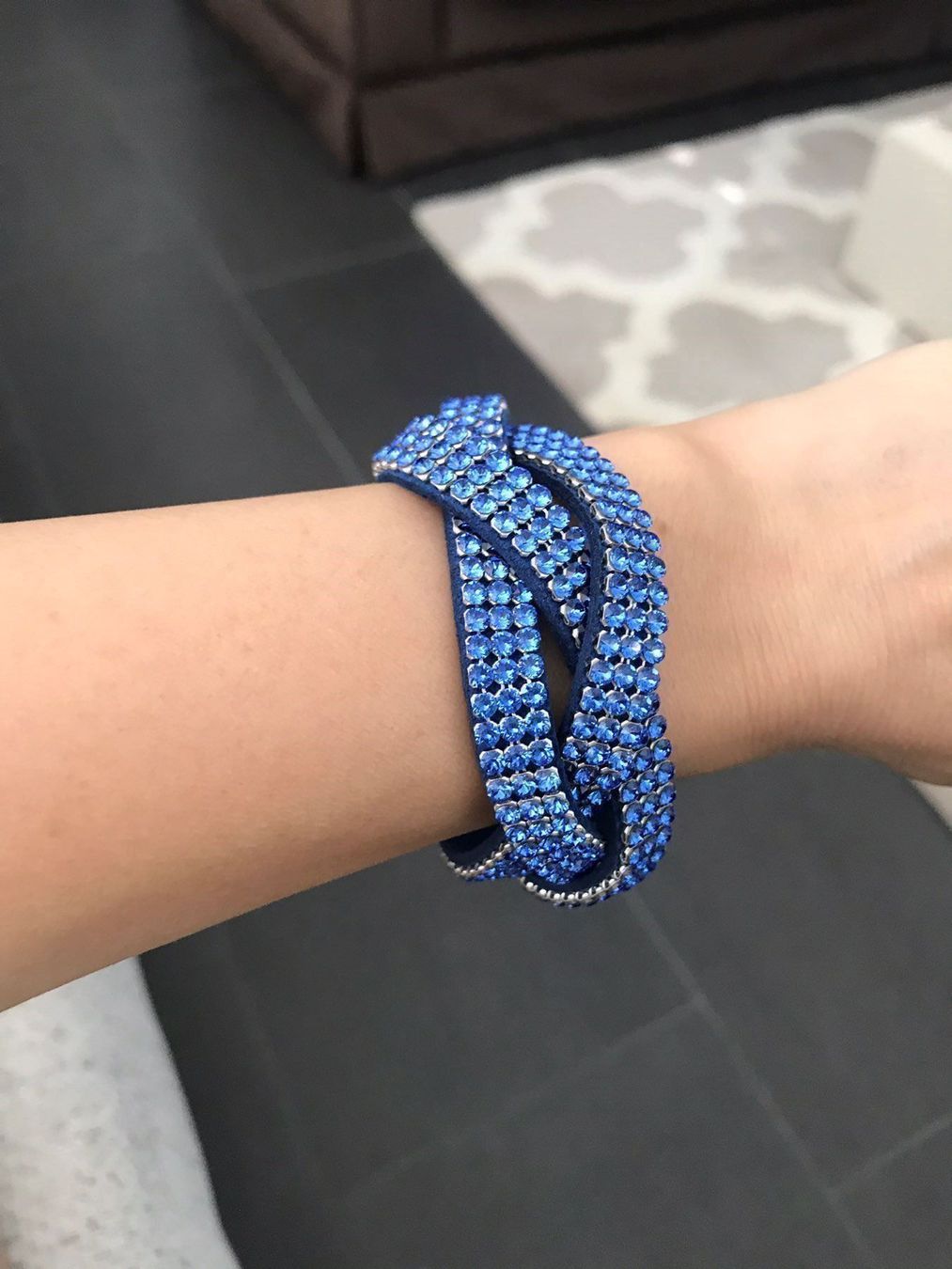 Bracelets: Wunderschöne Armband -Swarovski Steine – Neuf (Voir description) à Winkel par Glamour4You