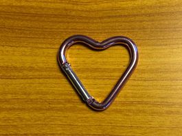 Karabiner Haken Schlüsselanhänger Herz Herzkarabiner