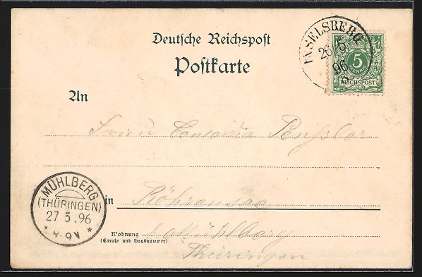 Cartoline postali: sign. Christian Peip: Brotterode, Insels – Usato da Berlin venduto da bartko-reher 1