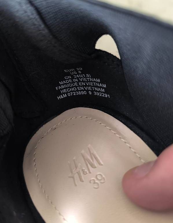 Damenschuhe: H&M Sandaletten Schwarz mit Absatz | Gr. 39 – Gebraucht aus Pully von vir_58dk 4