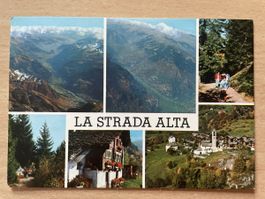 Alte Postkarte Strada Alta Valle Leventina Tessin Schweiz