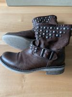 Leder Stiefel mit Nieten Gr. 37
