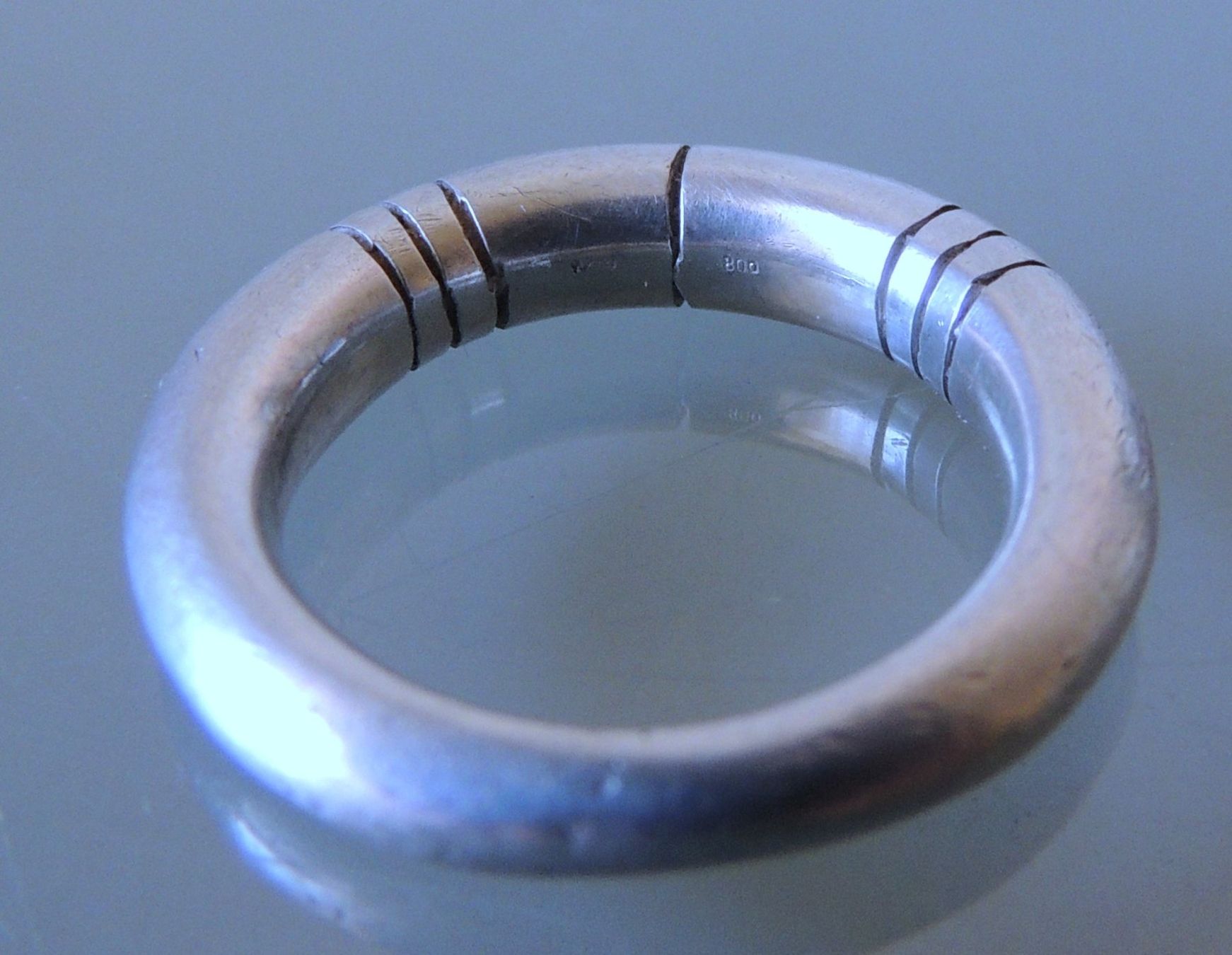 Anelli: Silber 800 Fingerring Gr. 56 – Usato da Waldenburg venduto da schaller707 3