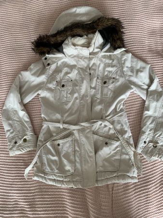 Veste blanche automne hiver pour femme