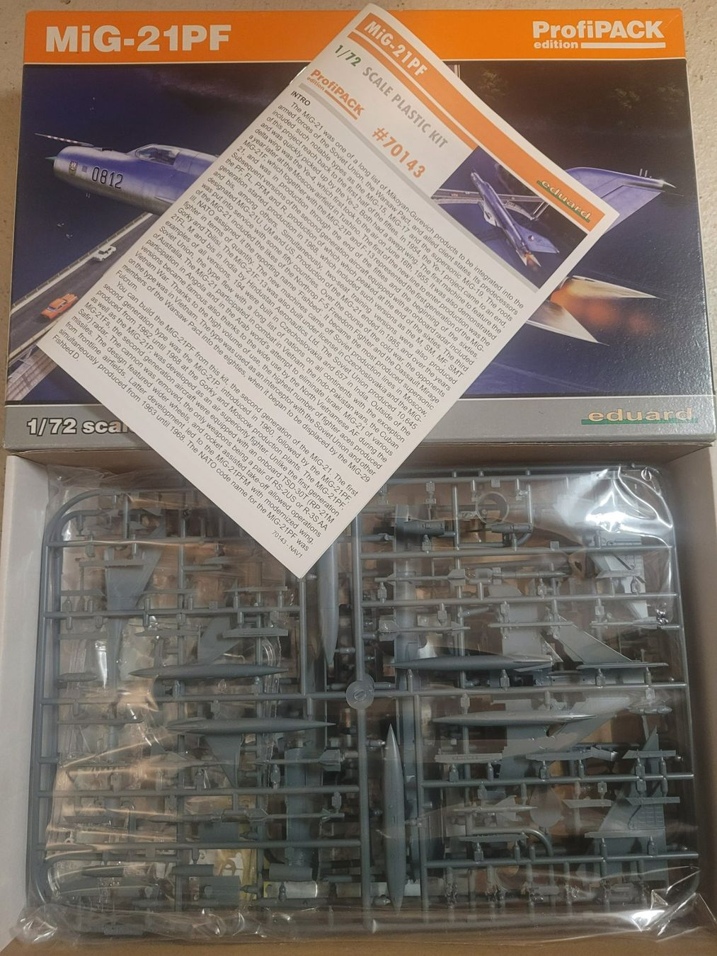 Kit di modellismo & Modellini statici: Eduard 70143 Soviet MiG-21PF Profipack 1/72 – Nuovo (secondo la descrizione) da Luzern venduto da igvu333 1