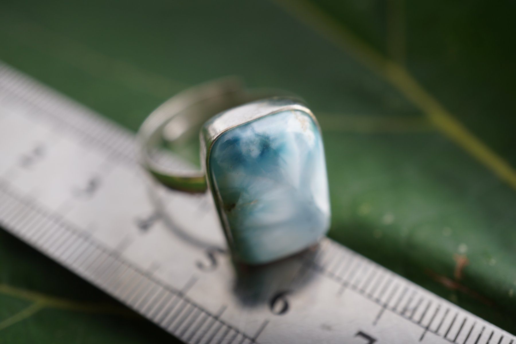 Minerali & Pietre curative: Larimar      ring Grösse  Variabel     (Räumung!) – Nuovo e nell'imballaggio originale da Eschenbach SG venduto da topstone 4