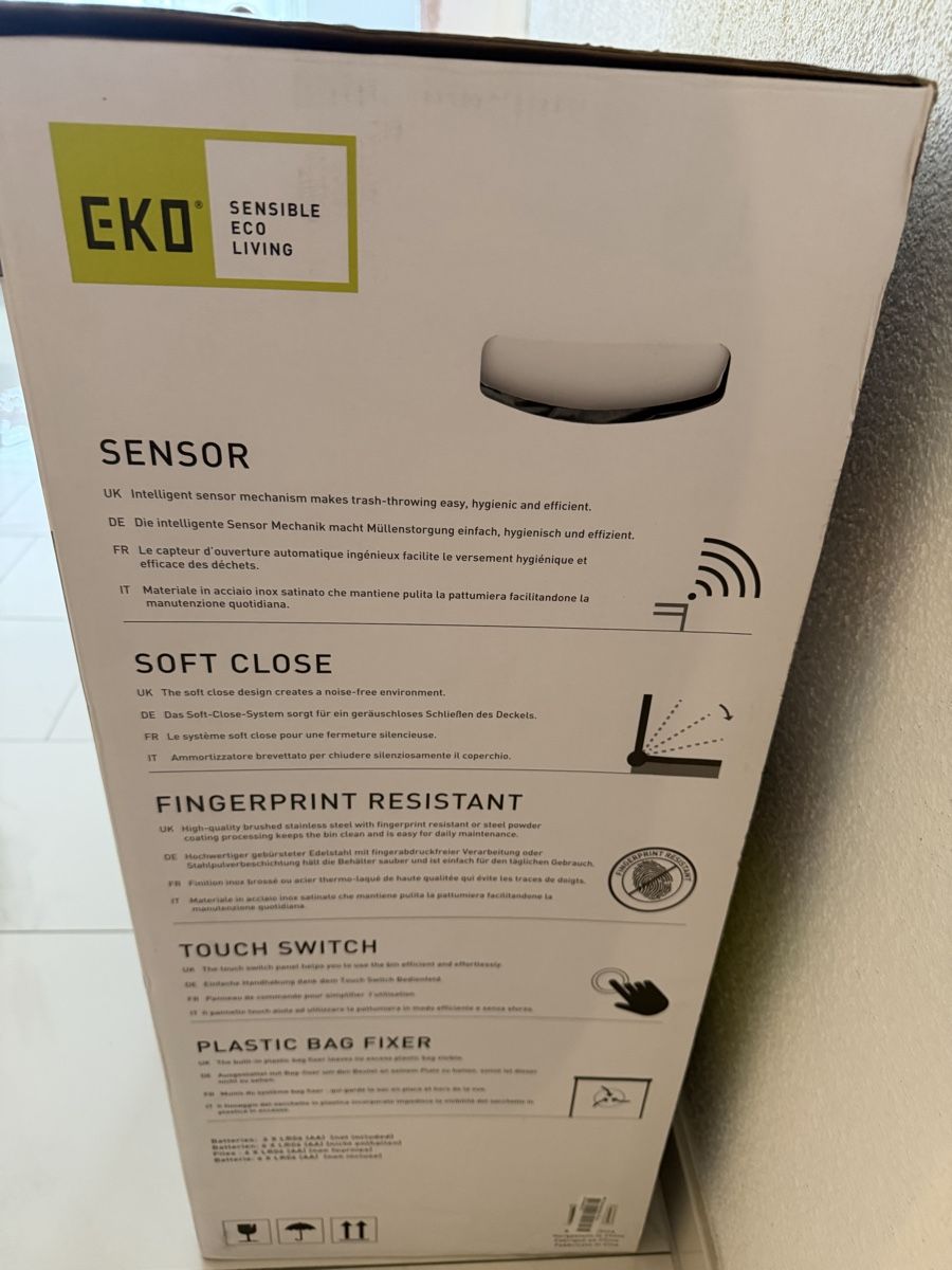 Cestini per rifiuti: EKO Deluxe Phantom Sensor Abfalleimer 2x20L – Nuovo e nell'imballaggio originale da Seengen venduto da Gegu2 2