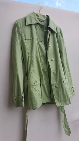 Jacke aus Stoff mintgrün