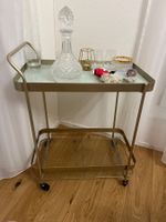 Servierwagen/Barwagen im Gold-Look - Das Highlight im Sommer