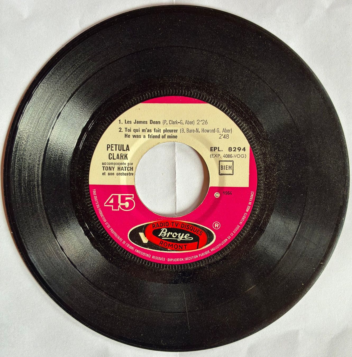 Schallplatten: PETULA CLARK  -  Ô Ô sheriff – Gebraucht aus Crésuz von didou47 3