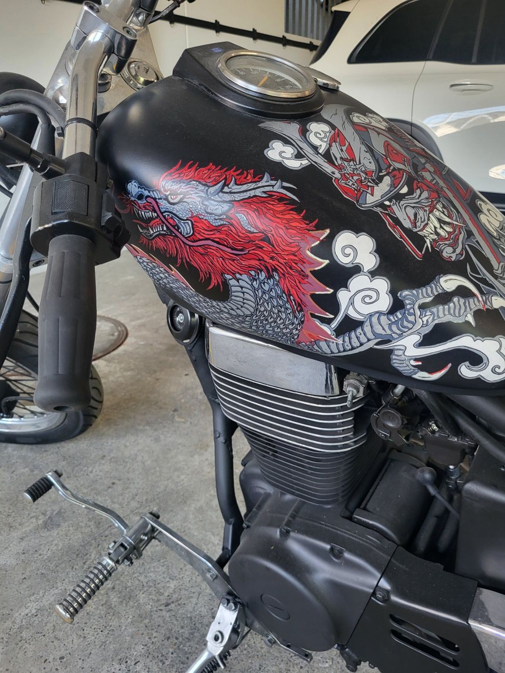Suzuki Chopper: Suzuki LS 650 Savage Bobber Chopper Einzelstück Langgabel – Usato da Sommeri venduto da Skulljunior 7