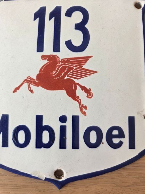 Shell Insegne: Emailschild Mobiloel Türschild plaque émaillée – Usato da Schenkon venduto da Elbarto007 3