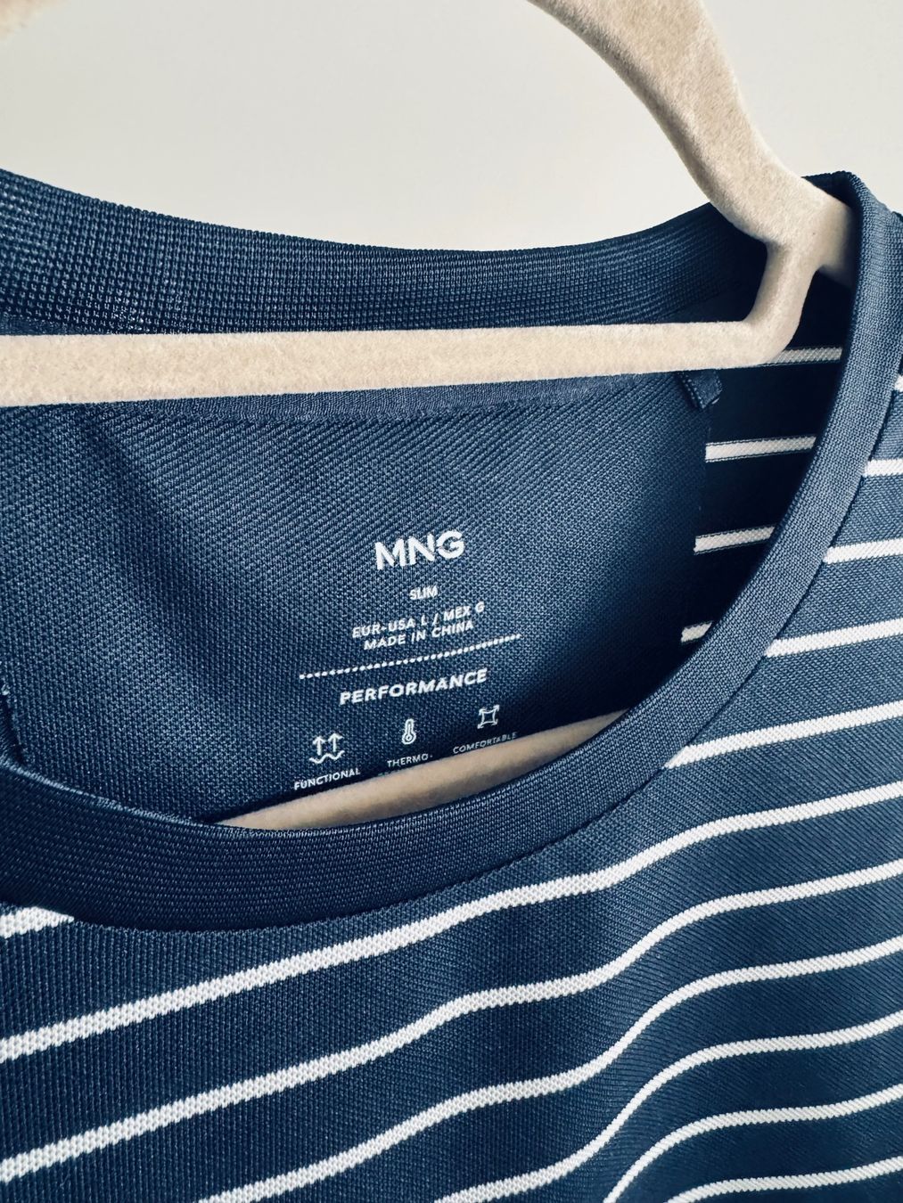 Mango T-Shirts: MANGO MAN Performance T-Shirt Blau gestreift Gr. L – Neu (gemäss Beschreibung) aus Ennetbaden von DanielCPH 2