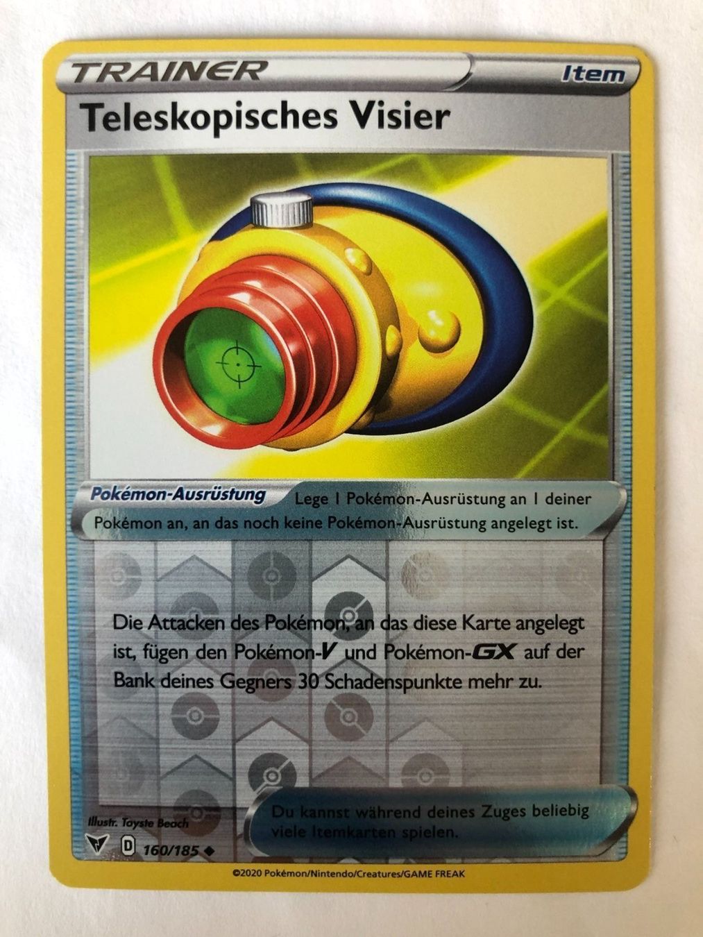 Pokémon Carte collezionabili: Teleskopisches Visier - Reverse Holo – Nuovo (secondo la descrizione) da Nussbaumen AG venduto da Pika-Shop