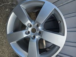 Alufelgen 5-Speichen Design silber gebraucht 4 Stück