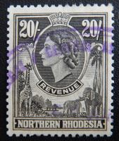 Nord Rhodesien British Revenue 20 Shilling