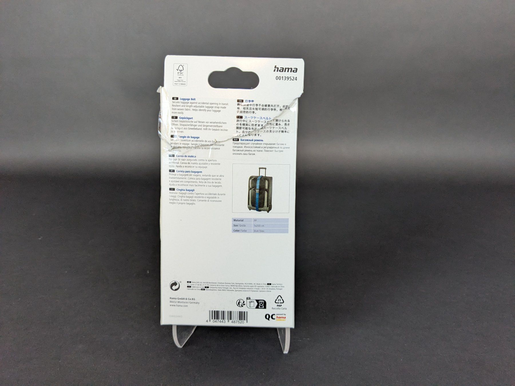 Letti: HAMA Luggage Strap 5cmx 200cm – Nuovo (secondo la descrizione) da Thun venduto da Restwert_Thun 1