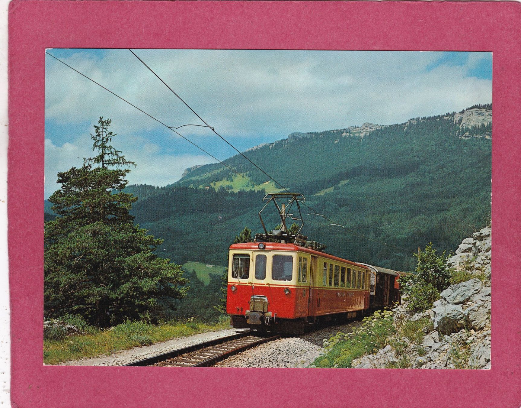 Ansichtskarten: Chemin de Fer Yverdon -Ste-Croix – Gebraucht aus Herisau von Lisegrat2008