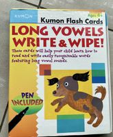 Kumon Flash Cards – Long Vowels Write & Wipe – wie neu