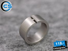 MONOMANIA Ring Symphony Comfort matt Diam. 0.02ct. 8mm Gr.49