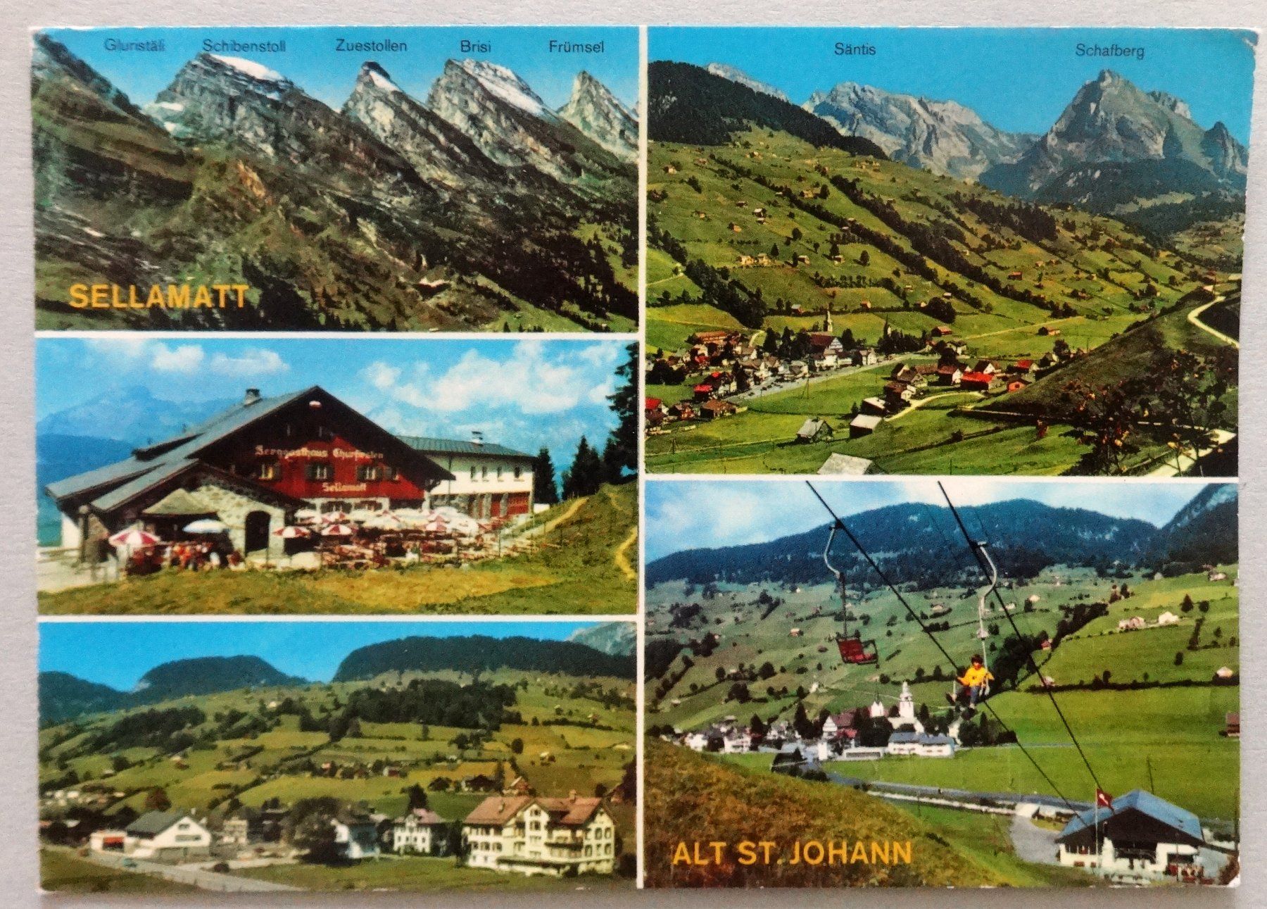 Cartoline postali: Sellamatt - Alt St. Johann – Usato da Fétigny venduto da Billy2miny
