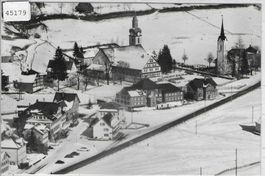 Flugaufnahme Alt St. Johann im Winter